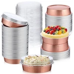 120 Pcs 8 Oz Disposable Mini Pie Tins With Lids Aluminum Ramekins Foil Pa.... Fixed Price $55.49.