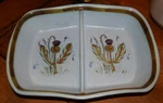 Vtg Buchan Stoneware Thistleware #270D/11 Scotland M2M Divided Baker 11.25" Blue. Fixed Price $24.00.