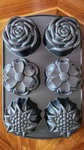 Nordic Ware Bouquet Pan Mini Cake Muffin 6 Cup Rose Daisy Sunflower, Made Usa. Fixed Price $30.00.