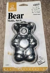 Wilton Teddy Bear Jello Mold Cake Pan Rowoco Tinned Steel 4 Nip 0-1511 5X3" 1996. Fixed Price $14.99.