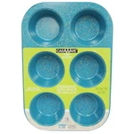 Casaware Toaster Oven 6 Cup Muffin Pan Nonstick Ceramic Coated (blue Granite). Fixed Price $27.59.