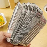 16PCS Aluminum Foil Trays 230ML Disposable Baking Pans W/lid For Oven, Air Fryer. Fixed Price $14.94.