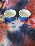 Cuisinart Ramekin Dishes Cobalt Blue Set Of 2 - 7.5 Oz 3.75". Fixed Price $10.00.