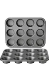 Amazon Basics Nonstick Round Muffin Baking Pan, 12 Cups, Set Of 2, Gray, 13.9X10. Fixed Price $19.24.