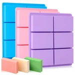 6 Cavity Soap MOLD,3 Pack Silicone Molds,homemade Jelly Chocolate Tray,multic. Fixed Price $15.98.