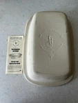 Pampered Chef Rectangular Lid Bowl Baker #1435 Rectangle Stoneware Cover. Fixed Price $22.00.