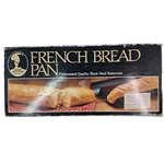 Vintage Baker's Advantage By Roshco Double French Bread Pan Black Steel Bakeware. Fixed Price $25.99.