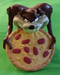 Vintage 1995 Taz Tasmanian Devil With Pizza Looney Tunes Warner Brothers. Fixed Price $7.00.