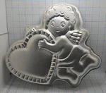 Vtg 1982 Cupid With Heart Cake Pan Wilton Valentine's Love 502-4262. Fixed Price $8.24.
