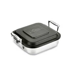 All-clad Specialty Stainless Steel And Plastic Lid Square 8 X Inch, Silver. Fixed Price $146.37.