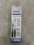 Anolon Stainless Steel Carving Knife And Fork Set. Fixed Price $49.99.