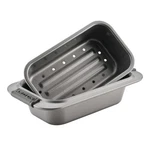 Anolon Advanced Nonstick Bakeware 2-PIECE Loaf Pan Set, Gray With Silicone G.... Fixed Price $44.24.
