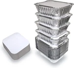 Spare Essentials 55 Pack - Small Foil Pans With Lids To Go Food Containers. Fixed Price $26.58.