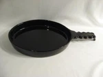 Frankoma FBP-2 High Gloss Oynx Black Oval Handled Baking Dish. Fixed Price $39.95.