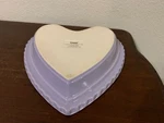 Chantal Purple Lavender Heart Baking Dish Stoneware 1/2 Qt # 93-HPDD24. Fixed Price $49.99.