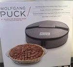 Wolfgang Puck 9" Glass Pie Baking Dish With Zippered Insulated Carry Bag. Fixed Price $19.99.