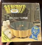 Nordic Ware Bundt Pan Microwave & Conventional Oven Fluted Tube Original Box. Fixed Price $25.99.