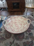 Temptations By Tara Old World Orange Oval Bakeware With Tab Handles 1.5 Quarts. Fixed Price $29.99.