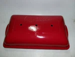Emile Henry France Red Ceramic Baguette Baker 3 Loaf Bread Pan Excellent Used. Fixed Price $99.99.