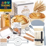 Sourdough Starter Kit, Bread Baking Supplies, Proofing Basket,. Fixed Price $57.99.