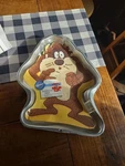 New Vintage Wilton Tasmanian Devil Cake Pan Stock Number 2105-1236. Fixed Price $18.00.