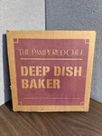 Pampered Chef Deep Dish Baker #3615 Family Heritage Stoneware In Box. Fixed Price $39.99.