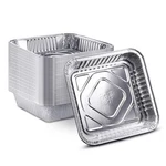 25 Pack - 8 X Square Baking Cake Pans Heavy Duty Disposable Aluminum.... Fixed Price $28.39.