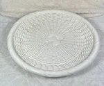 Tiffany & Co. Italy 15" Round Basket Weave Platter Bowl Is See Pictures. Fixed Price $65.00.