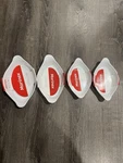 Marinex Opaline Tempered Glass Oval Handled Baker 4 Pcs ( Three Sizes). Fixed Price $60.00.