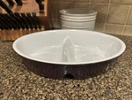 Sur La Table Baking Dish Divided Stoneware Server Oven Portugal Nwt. Fixed Price $34.95.