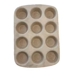 The Pampered Chef Family Heritage Stoneware 12 Cupcake Muffin Pan Baking. Fixed Price $39.00.