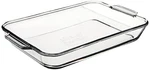 4.8 Quart Rectangular Glass Baking 1 Piece Tempered Tough Dishwasher Safe. Fixed Price $32.32.