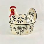 Temptations By Tara Old World Black Rooster Lidded Ramekin Baker Temp-tations. Fixed Price $13.42.