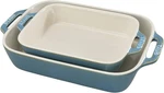 Staub Ceramic Rectangular Baking Set, Casserole Dish, 2-PIECE, Citron. Fixed Price $87.97.