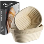 Bread Banneton Proofing Basket Set 2 Oval 10X6 Inch Sourdough Rising. Fixed Price $29.20.