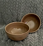Set 2 Rachael Ray Double Ridge Mushroom Cereal Bowls 6" Stoneware Kitchen Diner. Fixed Price $23.95.