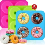 Anaeat Full Size Donut Baking Pans 3 Pack, Big 4 Inch Silicone Mold. Fixed Price $18.83.