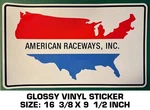 American Raceways Inc - Vinyl Decal Sticker Vintage Official Pace Cars Ari. Fixed Price $35.83.