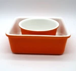 Denmark Tools For Cooks Bake & Store Lot 6" Casserole Dish 1/4" Bowl Orange. Fixed Price $24.88.