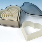 Fat Daddio's Heart Nylon Cutter Set / 7 For Fondant Cookies Baking. Fixed Price $19.99.