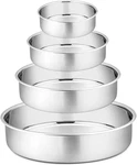 P&p Chef Cake Pans Sets For Baking, 4" + 6" 8" 9.5" Piece Stainless Steel. Fixed Price $30.36.