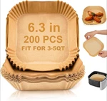200PCS Air Fryer Disposable Paper Non-stick Baking Oil-proof Liners Square. Fixed Price $8.99.