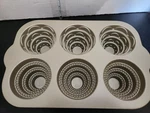 Nordic Ware Tiered Cakelet Pan Platinum Collection 6 Cavity Usa Made Euc. Fixed Price $10.00.