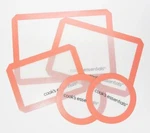 Cooks Essentials Silicone Baking Mats Set Of 5 Coral. Fixed Price $9.34.