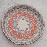 Anthropologie Poppy Pie Quiche Floral Stoneware 11 Baking Dish. Fixed Price $58.00.