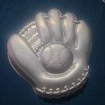 Vintage Wilton 1987 Baseball Glove Cake Pan Aluminum Novelty Softball 2105-1234. Fixed Price $7.99.