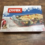 Pyrex Christmas Tree Basket Holiday Serveware 2 Piece Set Limited Edition New. Fixed Price $37.11.