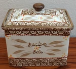 Temptations By Tara Old World Brown Recipe Box W/lid 7.25 4.75 6.5 Inches. Fixed Price $21.00.