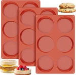 Silicone Muffin Top Pan 3 Pack 6-CAVITY Round Baking Mold 4 Inch Nonstick. Fixed Price $19.98.