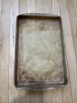 Pampered Chef Family Heritage Classics Stoneware Seasoned Bar Pan 17 X 11. Fixed Price $47.00.